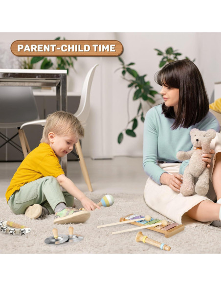 Conjunto de Instrumentos Musicales POGOLAB para Niños 1-3 Años