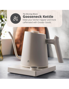 Hervidor eléctrico Greater Goods GK0448 1200W acero inoxidable 1L 2