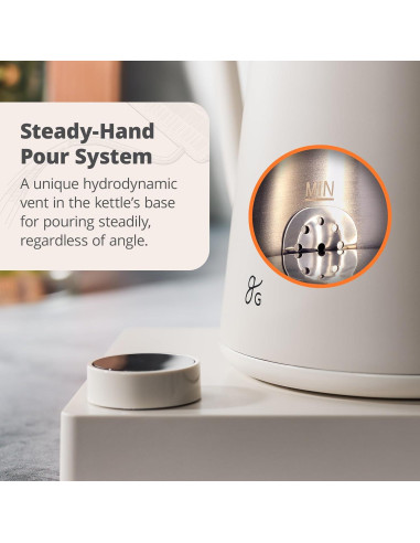 Hervidor eléctrico Greater Goods GK0448 1200W acero inoxidable 1L