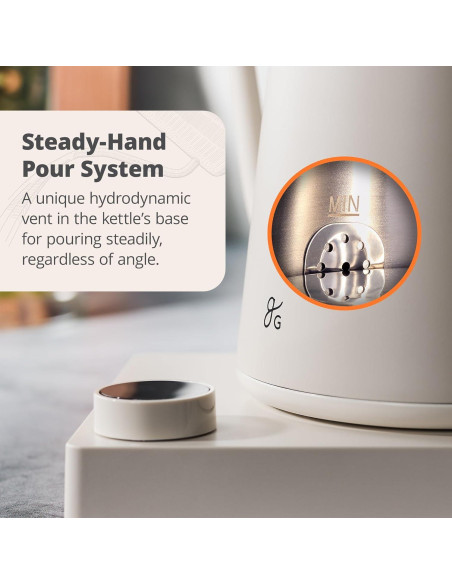 Hervidor eléctrico Greater Goods GK0448 1200W acero inoxidable 1L