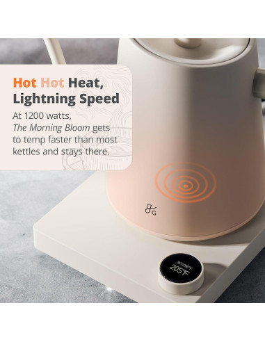 Hervidor eléctrico Greater Goods GK0448 1200W acero inoxidable 1L