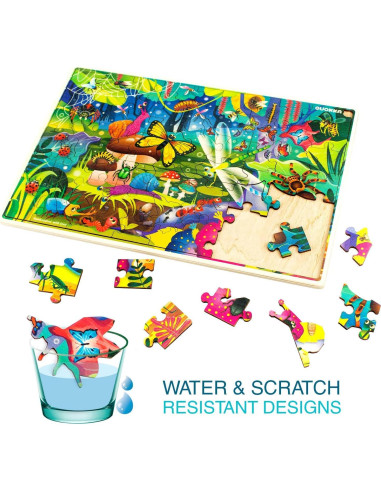 Puzzles de Madera Quokka 4 en 1 para Niños 3-10 Años