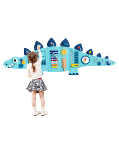 Panel de Pared Sensorial Montessori Beright 135x46 cm Azul