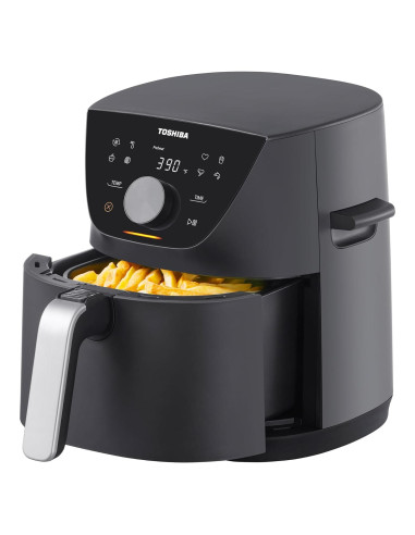 Freidora de Aire Toshiba 5.5QT Heat-Q, 8 Menús, 1500W