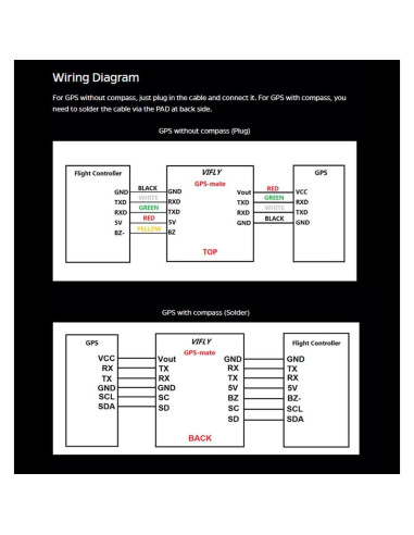 Fuente de Poder GPS para Drone Vifly GPS-Mate 3.7V 50mAH
