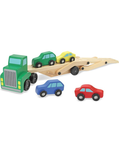 Camión Transportador de Autos Melissa & Doug 35.4x18.5 cm