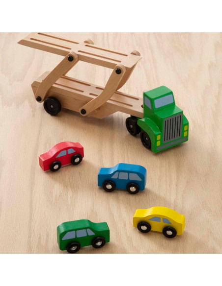 Camión Transportador de Autos Melissa & Doug 35.4x18.5 cm
