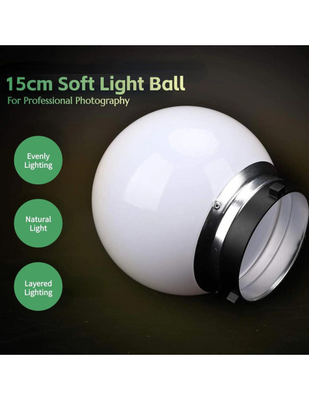 Bola de Luz Suave 15cm Yoidesu para Fotografía Profesional