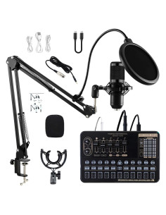 Paquete de Podcast Profesional ALSO GO BM-800 con Mezclador V10XPRO