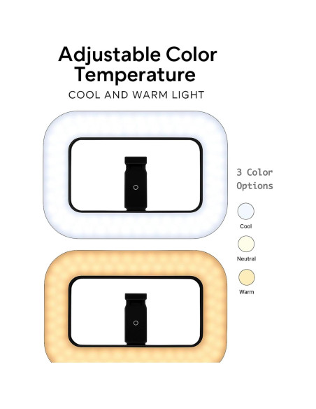 Anillo de Luz LED Inalámbrico ZanaTech Z5 con Batería 8000mAh