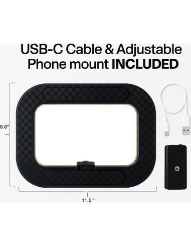 Anillo de Luz LED Inalámbrico ZanaTech Z5 con Batería 8000mAh