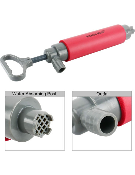 Bomba de Achique Manual Amarine Made para Kayak 0.42 kg