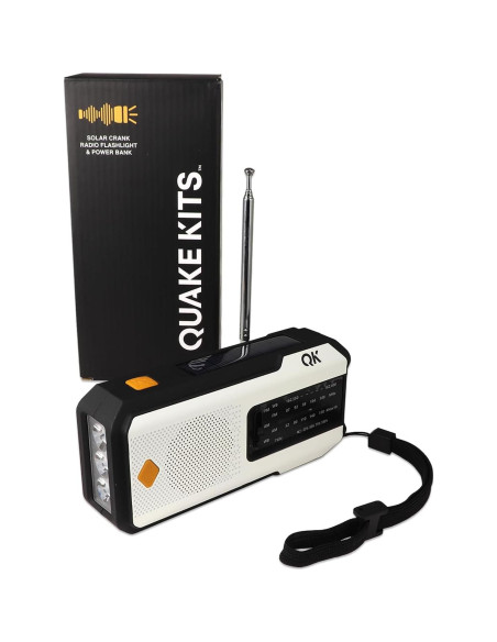 Radio de Emergencia 4-en-1 NOAA Guardian QKLCFR - Linterna y Cargador