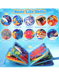 Busy Book Montessori HYSZXUS 20 en 1 para Niños 3-12 Años 2