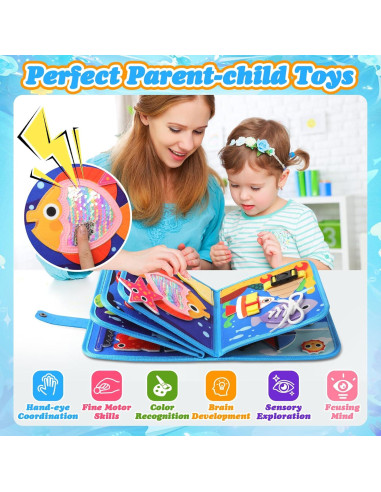 Busy Book Montessori HYSZXUS 20 en 1 para Niños 3-12 Años