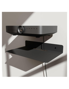 Estante Flotante Metálico PzewMo 32x20 cm Negro