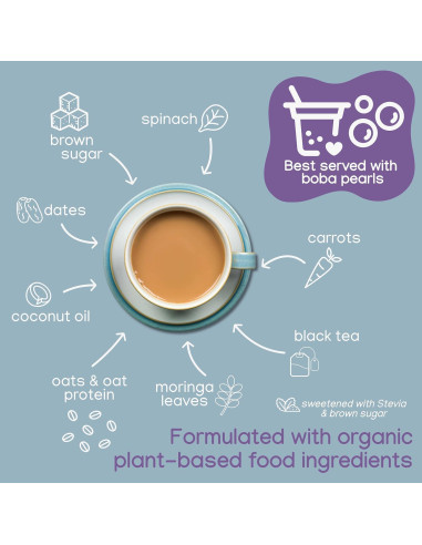 Bebida Vegana de Té con Leche Mother Sprout 12 Sobres Latte