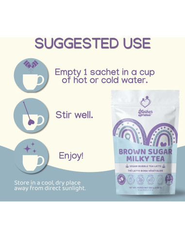 Bebida Vegana de Té con Leche Mother Sprout 12 Sobres Latte