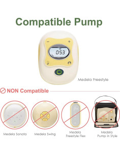 Conjunto de Tubos Maymom Compatible con Extractor Medela Freestyle 2