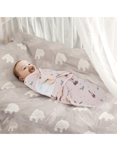 Saco de Sueño HOUSBAY 100% Algodón Mediano Grande 3-6 Meses