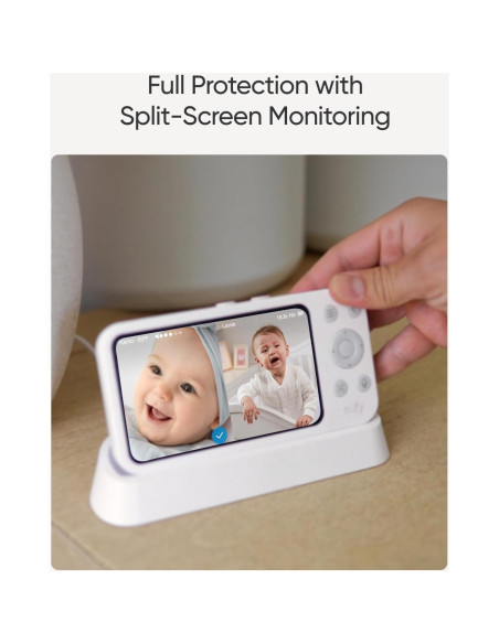 Cámara de Monitoreo para Bebés eufy E21 4K UHD Panorámica