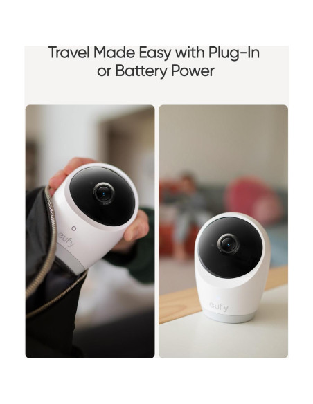Cámara de Monitoreo para Bebés eufy E21 4K UHD Panorámica