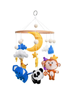 Móvil de Cuna para Bebés C&K WORKS Safari de Animales 2