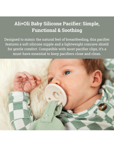 Conjunto de Chupetes Ali+Oli 2 Piezas Silicona Libre BPA