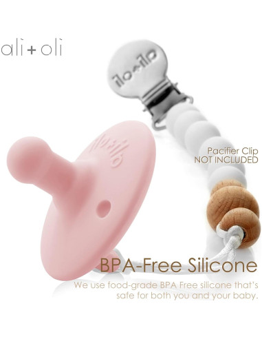 Conjunto de Chupetes Ali+Oli 2 Piezas Silicona Libre BPA