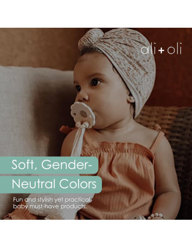 Conjunto de Chupetes Ali+Oli 2 Piezas Silicona Libre BPA