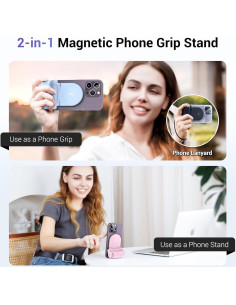 Soporte Magnético para Smartphone Jinjiacheng Rosa con Control Remoto 2