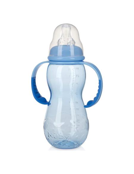 Botella Nuby Crece Conmigo 295 ml Azul Sin Derrames