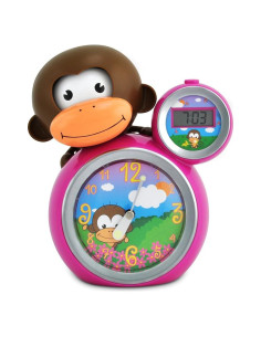 Entrenador de Sueño Wunders Momo Rosa con Alarma y Luz Nocturna