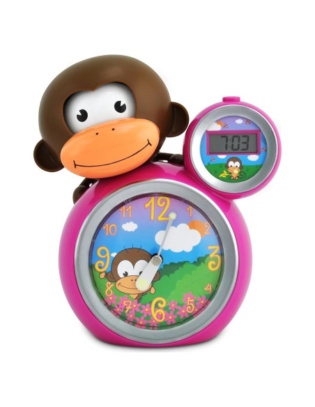 Entrenador de Sueño Wunders Momo Rosa con Alarma y Luz Nocturna