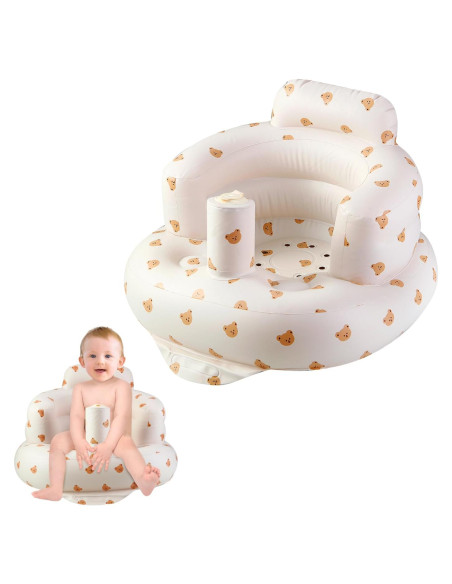 Asiento Inflable para Bebés PandaEar con Bomba - 3 Meses+