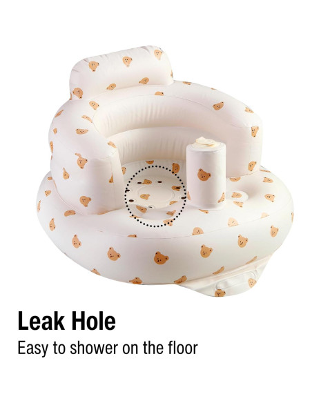 Asiento Inflable para Bebés PandaEar con Bomba - 3 Meses+