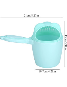 Taza de Enjuague para Bebés Verde - Protección Ocular y Divertida 2