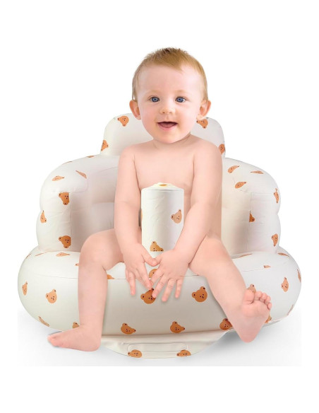 Asiento Inflable para Bebés PandaEar con Bomba - 3 Meses+