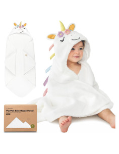 Toalla con Capucha KeaBabies 100% Algodón Grande Unicornio