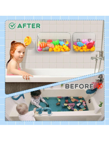 Soporte de Almacenamiento de Juguetes de Baño Cnbnd 4pcs