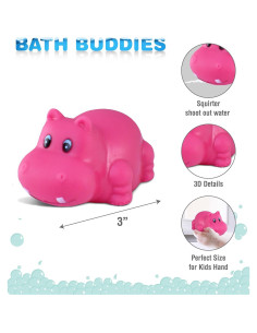 Juguete de Baño Hipopótamo DolliBu Squirter 7.62 cm 2