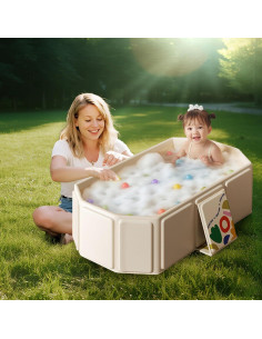 Bañera Plegable para Bebés Funtankie - Portátil 76.2x43.2 cm 2