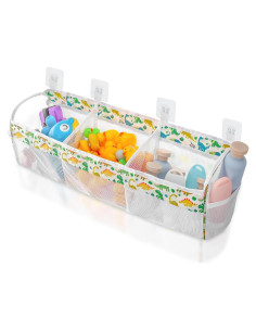 Organizador de Juguetes de Baño Huiguli Dinosaurio 3 Compartimentos