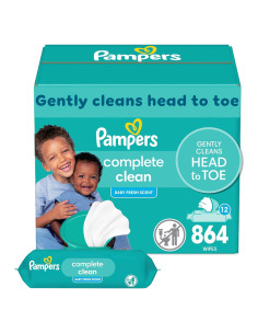 Toallitas Pampers para Bebés 864 Unidades con Fragancia Fresca