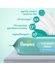 Toallitas Pampers para Bebés 864 Unidades con Fragancia Fresca 2