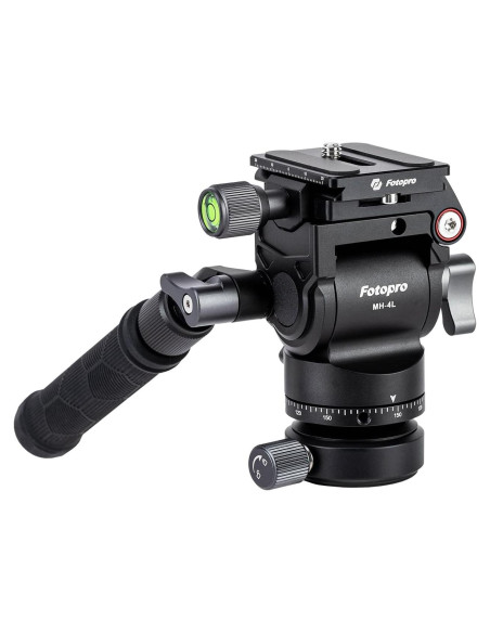 Cabezal de Video Fluido Fotopro MH-4L con Nivelación Rápida 0.46kg Cabezal de Video Fluido Fotopro MH-4L con Nivelación Rápida 0.46kg