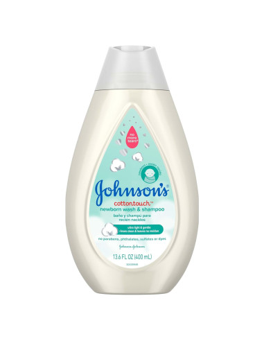 Jabón y Champú para Bebés Johnson CottonTouch 403.6 ml