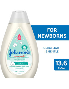 Jabón y Champú para Bebés Johnson CottonTouch 403.6 ml 2