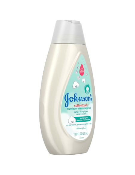 Jabón y Champú para Bebés Johnson CottonTouch 403.6 ml