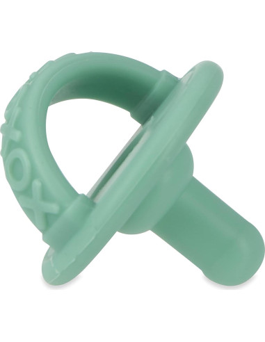 Chupetes Nuby Sili Soother 100% Silicona - Paquete de 2 - 0+ Meses